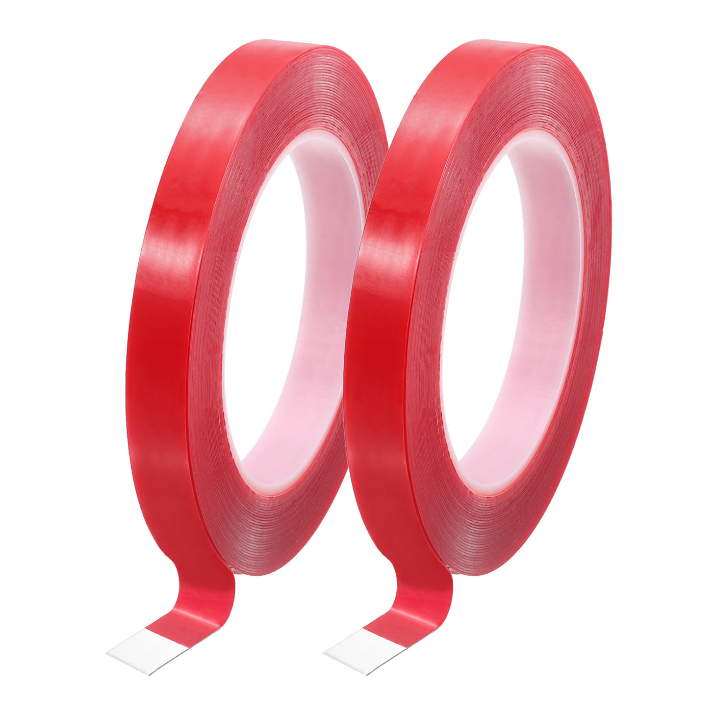 Harfington Heat Resistant Tape, 32.8ft x 0.39 Inch Adhesive Tape 0.5mm Thick Red 2Pcs