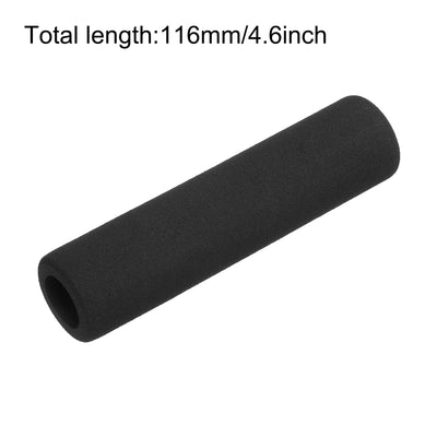 Harfington Uxcell Pipe Insulation Tube Foam Tubing for Handle Grip Support 17mm ID 27mm OD 116mm Length Heat Preservation Black