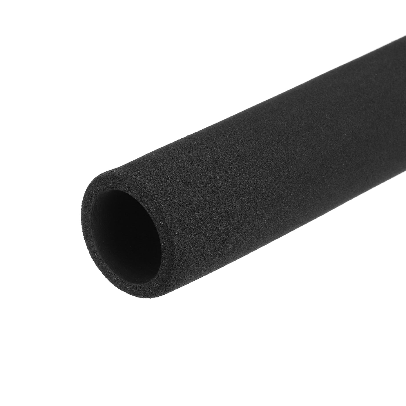 uxcell Uxcell Pipe Insulation Tube Foam Tubing for Handle Grip Support 24mm ID 34mm OD 485mm Heat Preservation Black