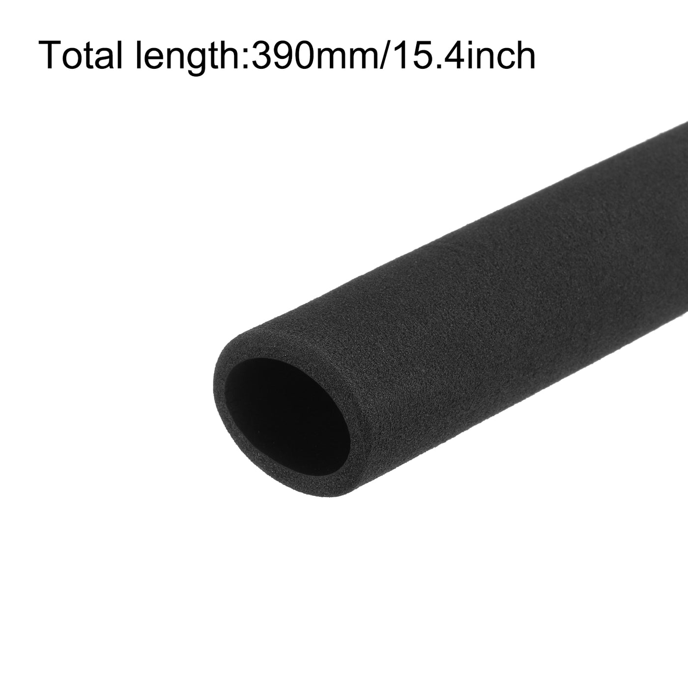 uxcell Uxcell Pipe Insulation Tube Foam Tubing for Handle Grip Support 27mm ID 37mm OD 390mm Heat Preservation Black