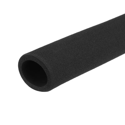 Harfington Uxcell Pipe Insulation Tube Foam Tubing for Handle Grip Support 27mm ID 37mm OD 390mm Heat Preservation Black