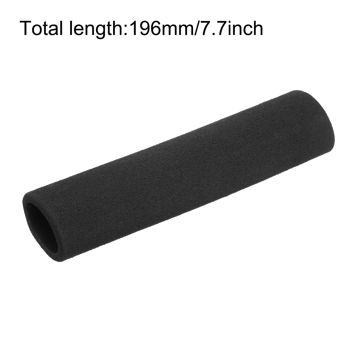uxcell Uxcell Pipe Insulation Tube Foam Tubing for Handle Grip Support 31mm ID 41mm OD 195mm Heat Preservation Black