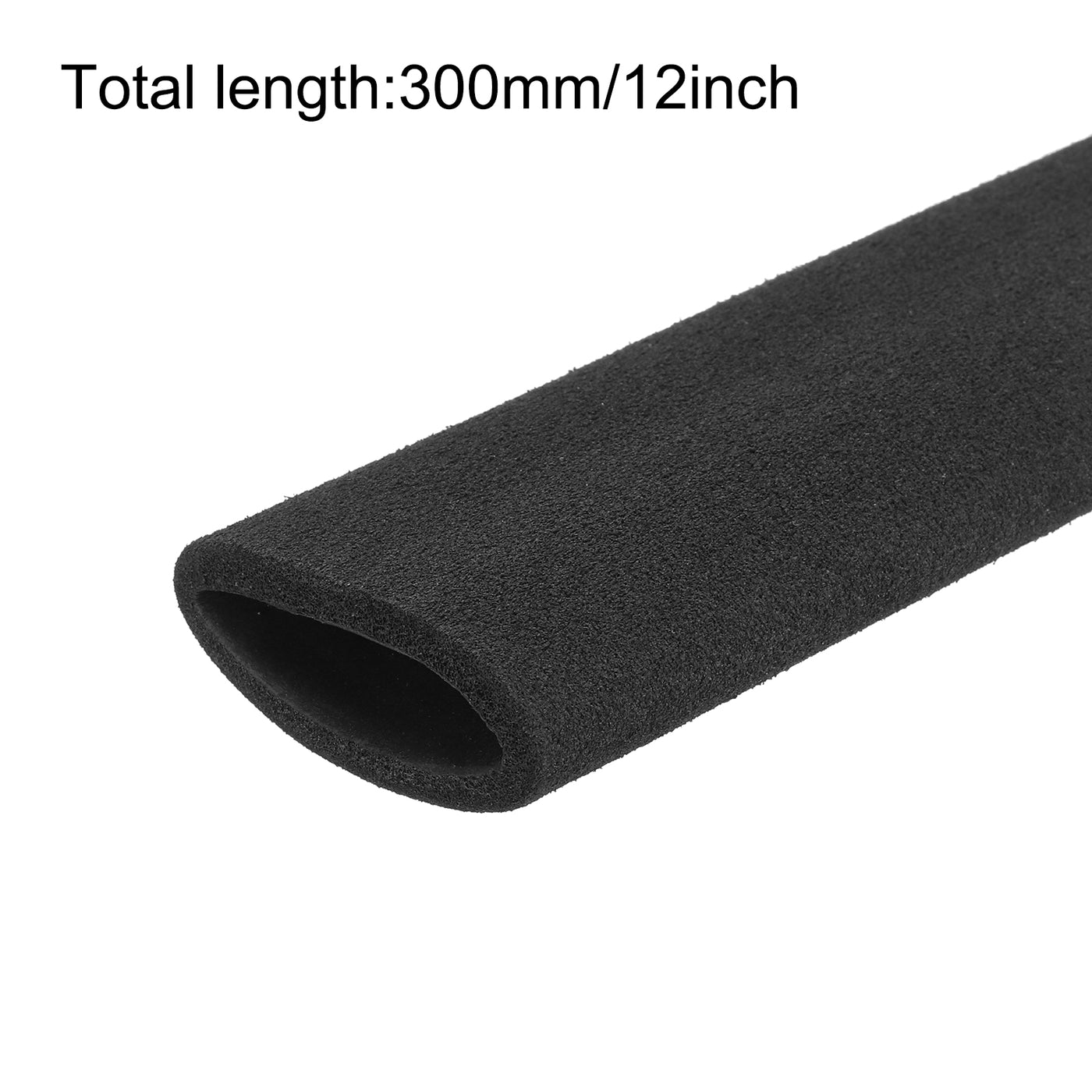 uxcell Uxcell Pipe Insulation Tube Foam Tubing for Handle Grip Support 32mm ID 44mm OD 300mm Heat Preservation Black