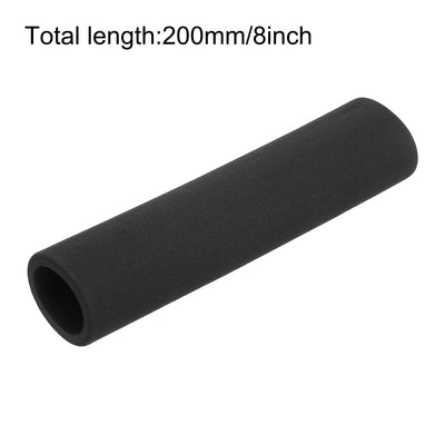 Harfington Uxcell Pipe Insulation Tube Foam Tubing for Handle Grip Support 35mm ID 47mm OD 200mm Heat Preservation Black