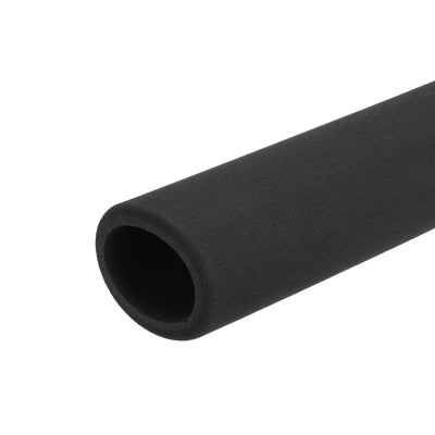 Harfington Uxcell Pipe Insulation Tube Foam Tubing for Handle Grip Support 35mm ID 47mm OD 395mm Heat Preservation Black