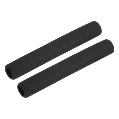 Harfington Uxcell Pipe Insulation Tube Foam Tubing for Handle Grip Support 17mm ID 27mm OD 196mm Heat Preservation Black 2pcs