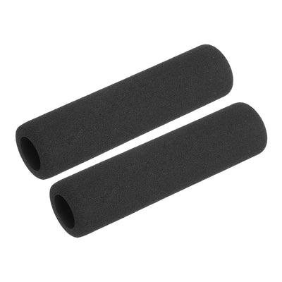 Harfington Uxcell Pipe Insulation Tube Foam Tubing for Handle Grip Support 18mm ID 28mm OD 116mm Heat Preservation Black 2pcs