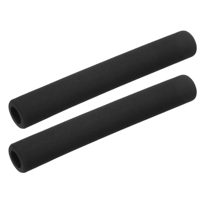 Harfington Uxcell Pipe Insulation Tube Foam Tubing for Handle Grip Support 18mm ID 30mm OD 295mm Heat Preservation Black 2pcs