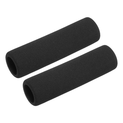 Harfington Uxcell Pipe Insulation Tube Foam Tubing for Handle Grip Support 21mm ID 31mm OD 118mm Heat Preservation Black 2pcs