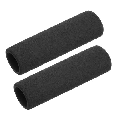 Harfington Uxcell Pipe Insulation Tube Foam Tubing for Handle Grip Support 24mm ID 34mm OD 108mm Heat Preservation Black 2pcs