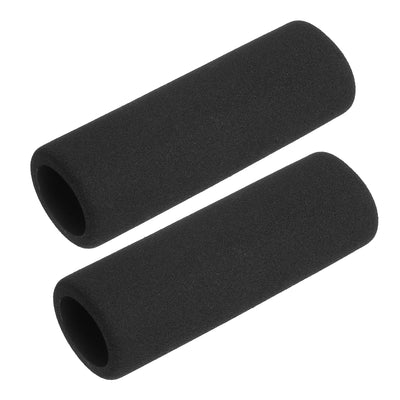 Harfington Uxcell Pipe Insulation Tube Foam Tubing for Handle Grip Support 27mm ID 37mm OD 116mm Heat Preservation Black 2pcs