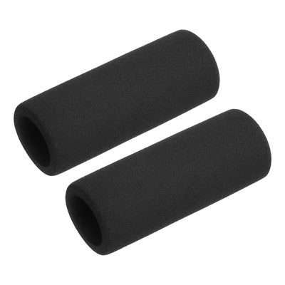 Harfington Uxcell Pipe Insulation Tube Foam Tubing for Handle Grip Support 32mm ID 44mm OD 108mm Heat Preservation Black 2pcs
