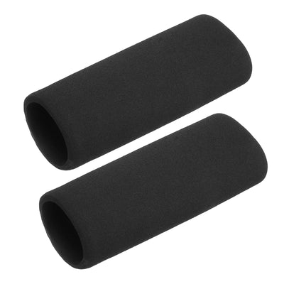 Harfington Uxcell Pipe Insulation Tube Foam Tubing for Handle Grip Support 35mm ID 45mm OD 116mm Heat Preservation Black 2pcs