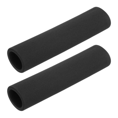 Harfington Uxcell Pipe Insulation Tube Foam Tubing for Handle Grip Support 35mm ID 45mm OD 295mm Heat Preservation Black 2pcs