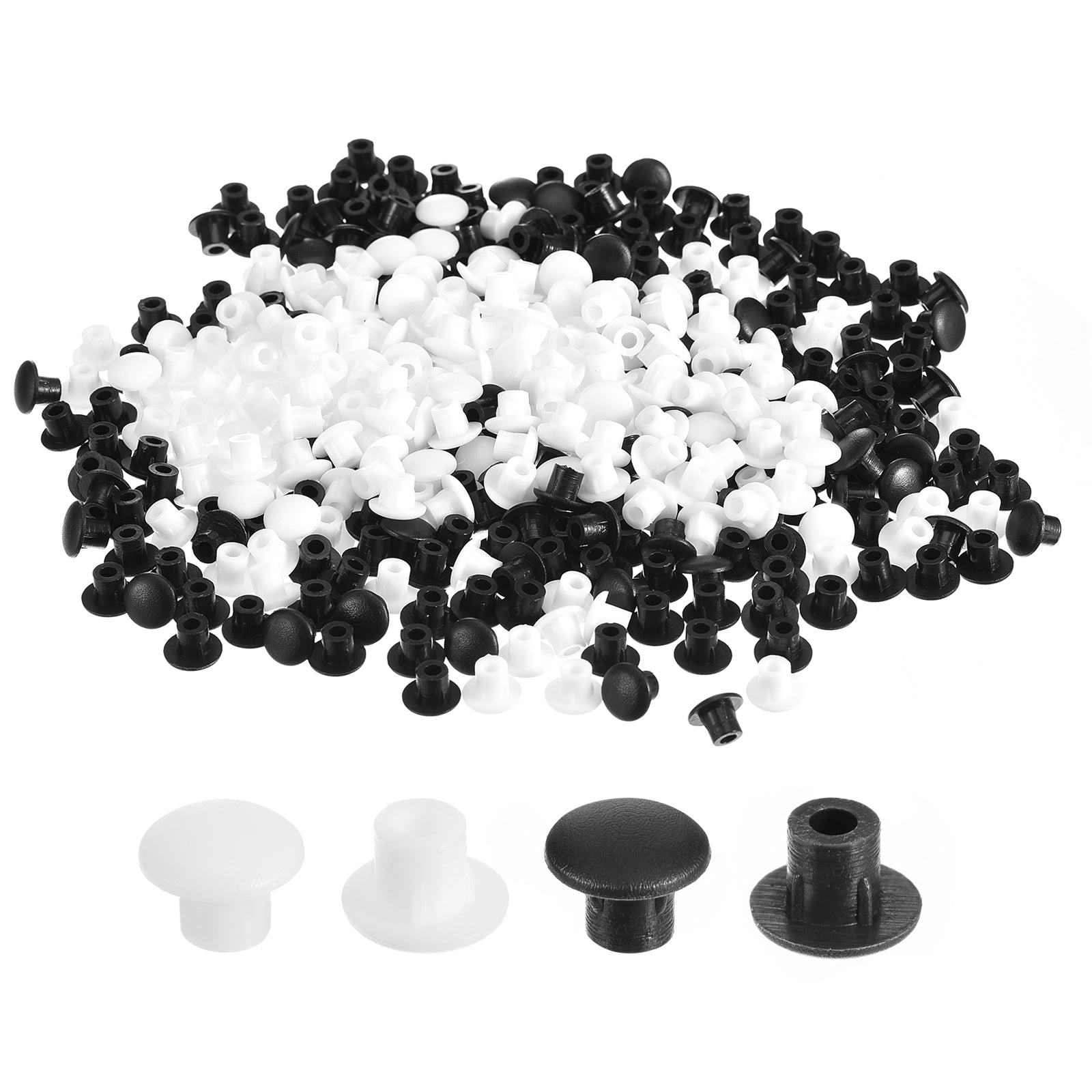 Uxcell 200Pcs Screw Hole Plugs, 5mm(3/16