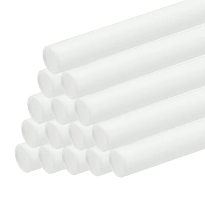 Harfington 15pcs 10" Plastic Model Tube ABS Round Tube 0.08" OD White Easy Processing for Architectural Model Making DIY