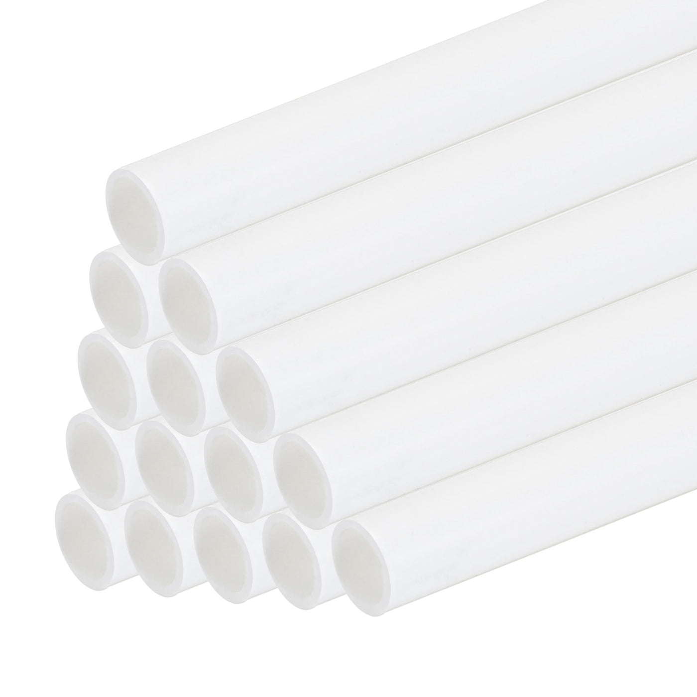 Harfington 15pcs 10" Plastic Model Tube ABS Round Tube 0.12" OD White Easy Processing for Architectural Model Making DIY