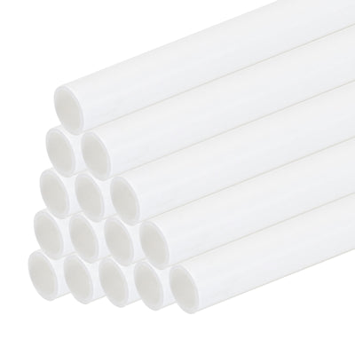Harfington 20pcs 10" Plastic Model Tube ABS Round Tube 0.12" OD White Easy Processing for Architectural Model Making DIY