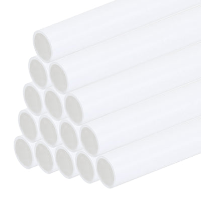 Harfington 15pcs 10" Plastic Model Tube ABS Round Tube 0.16" OD White Easy Processing for Architectural Model Making DIY