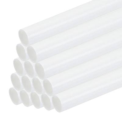 Harfington 15pcs 10" Plastic Model Tube ABS Round Tube 0.2" OD White Easy Processing for Architectural Model Making DIY