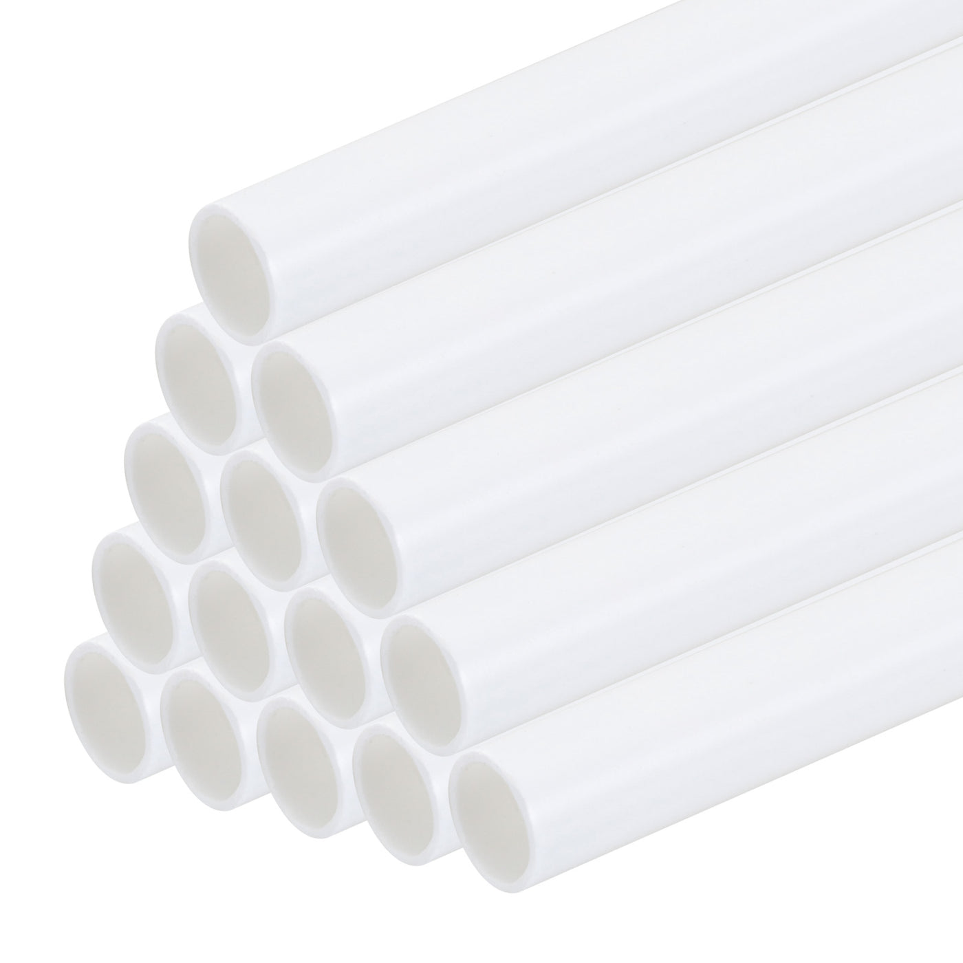 Harfington 15pcs 10" Plastic Model Tube ABS Round Tube 0.24" OD White Easy Processing for Architectural Model Making DIY