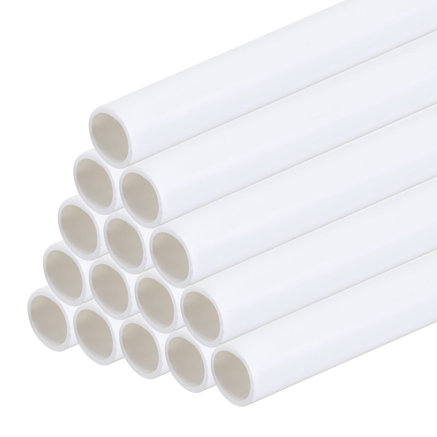 Harfington 15pcs 10" Plastic Model Tube ABS Round Tube 0.39" OD White Easy Processing for Architectural Model Making DIY