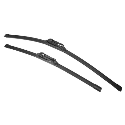 X AUTOHAUX 1 Pair 26" 20" Coating Silicone Front Windshield Wiper Blade Replacement Pair Set for Lincoln MKX 2015-2018 Pinch-Tab Not J / U Hook