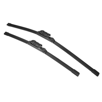 X AUTOHAUX 1 Pair 24" 18" Coating Silicone Front Windshield Wiper Blade Replacement Pair Set for Mazda CX-5 2017-2023 Top-Lock Not J / U Hook