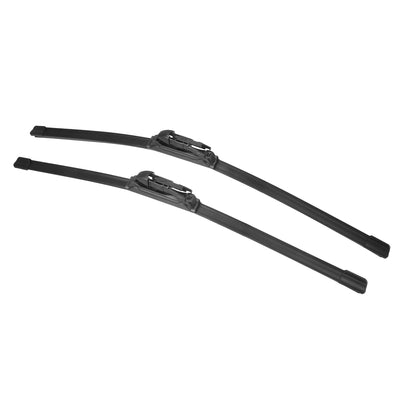 X AUTOHAUX 1 Pair 24" 22" Coating Silicone Front Windshield Wiper Blade Replacement Pair Set for Lincoln MKT 2010-2019 Pinch-Tab Not J / U Hook