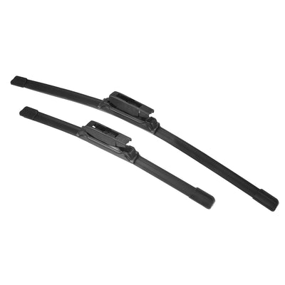 X AUTOHAUX 1 Pair 20" 14" Coating Silicone Front Windshield Wiper Blade Replacement Pair Set for Smart Fortwo 2014-2019 Not J / U Hook