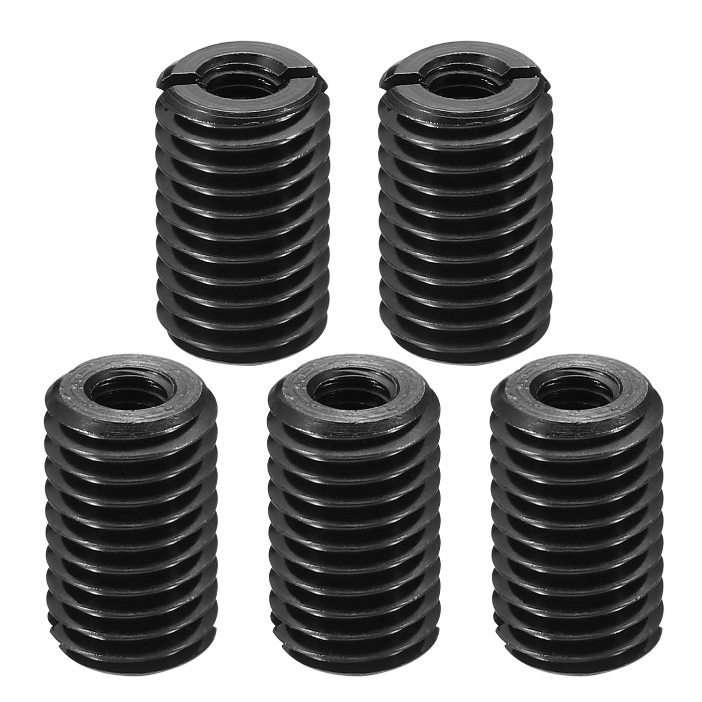 Harfington Grade 8.8 Carbon Steel Threaded Repair Insert Nut, 5pcs M6x1 Female to M12x1.75 Male High Strength Screw Sleeve Inserts Reducing Adapter Reducer 20mm