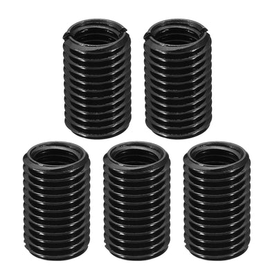 Harfington Grade 8.8 Carbon Steel Threaded Repair Insert Nut, 5pcs M12x1.75 Female to M16x2 Male High Strength Screw Sleeve Inserts Reducing Adapter Reducer 25mm