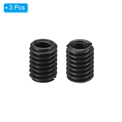 Harfington Grade 8.8 Carbon Steel Threaded Repair Insert Nut, 3pcs M4x0.7 Female to M6x1 Male High Strength Screw Sleeve Inserts Reducing Adapter Reducer 8mm