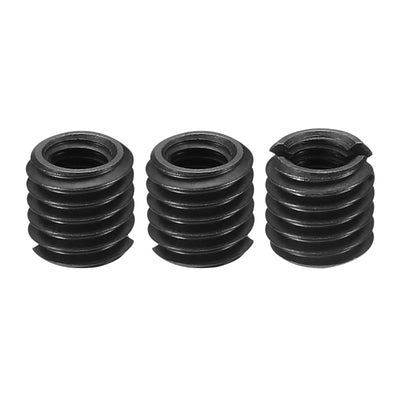 Harfington Grade 8.8 Carbon Steel Threaded Repair Insert Nut, 3pcs M5x0.8 Female to M8x1.25 Male High Strength Screw Sleeve Inserts Reducing Adapter Reducer 8mm