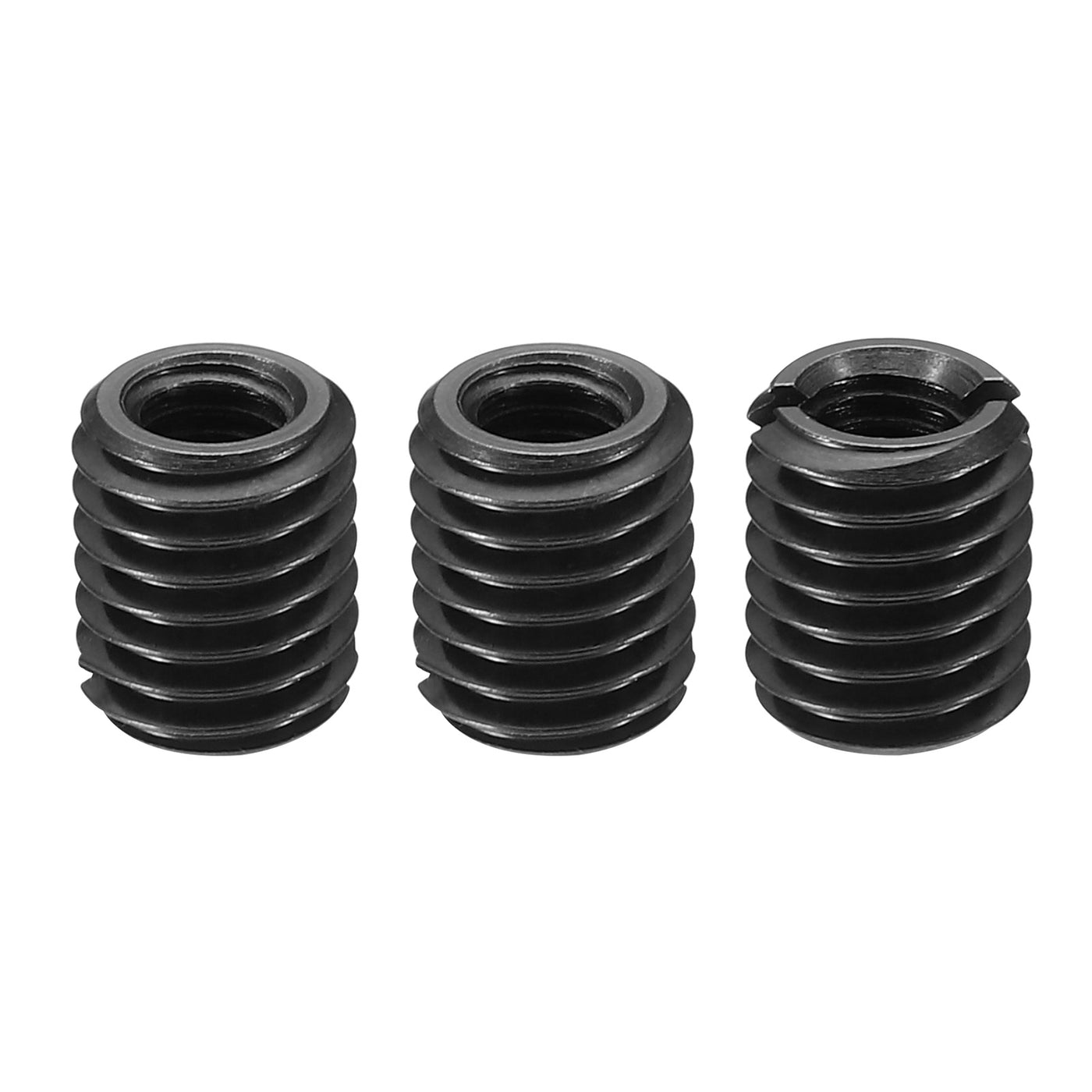 Harfington Grade 8.8 Carbon Steel Threaded Repair Insert Nut, 3pcs M6x1 Female to M10x1.5 Male High Strength Screw Sleeve Inserts Reducing Adapter Reducer 12mm