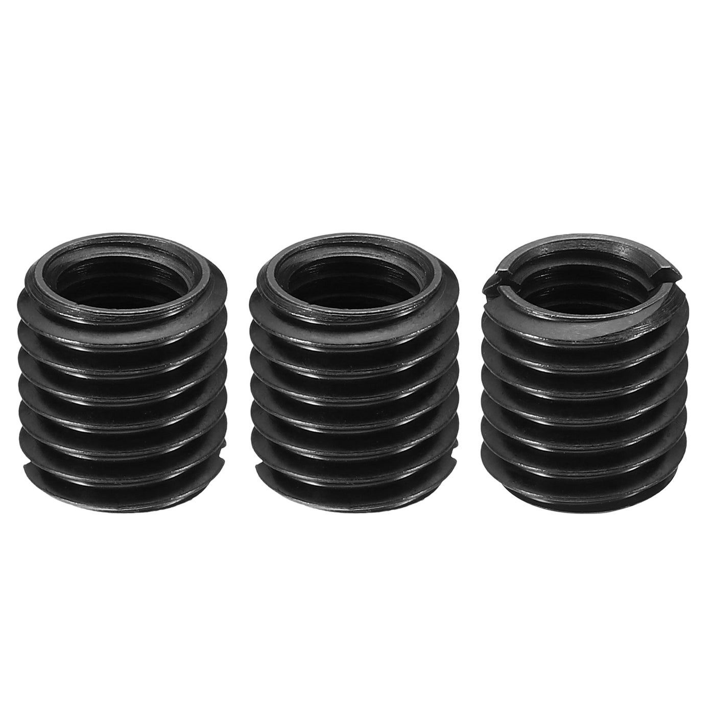 Harfington Grade 8.8 Carbon Steel Threaded Repair Insert Nut, 3pcs M10x1.5 Female to M14x2 Male High Strength Screw Sleeve Inserts Reducing Adapter Reducer 15mm