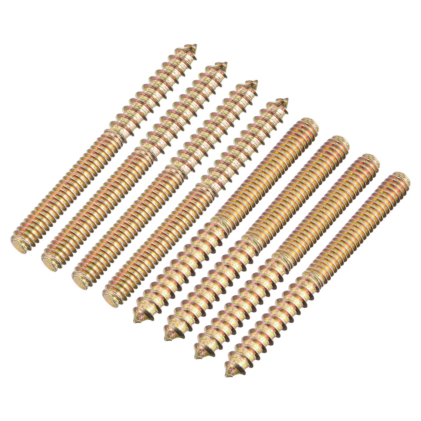 uxcell Uxcell Hanger Bolts, Double Ended Screws Wood Dowel Screws for Furniture