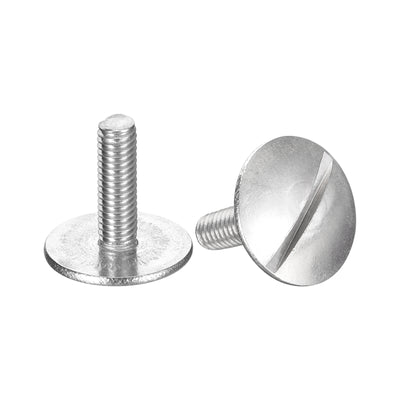 Harfington Uxcell M3x10mm Extra Large Flat Head Slotted Screws, 5pcs 304 Stainless Steel Bolts