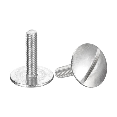 Harfington Uxcell M3x12mm Extra Large Flat Head Slotted Screws, 5pcs 304 Stainless Steel Bolts