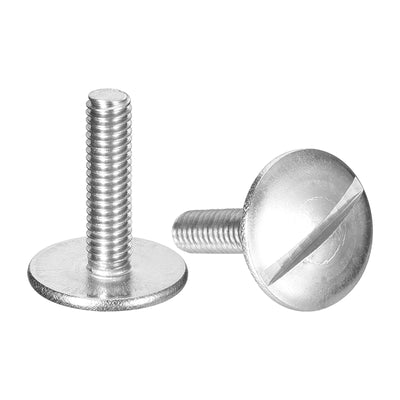 Harfington Uxcell M4x16mm Extra Large Flat Head Slotted Screws, 5pcs 304 Stainless Steel Bolts