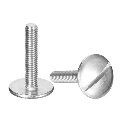 Harfington Uxcell M4x20mm Extra Large Flat Head Slotted Screws, 5pcs 304 Stainless Steel Bolts