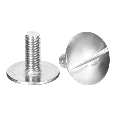 uxcell Uxcell M5x14mm Extra Large Flat Head Slotted Screws, 2pcs 304 Stainless Steel Bolts