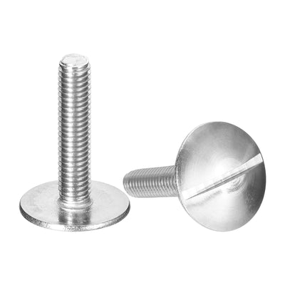 Harfington Uxcell M5x25mm Extra Large Flat Head Slotted Screws, 5pcs 304 Stainless Steel Bolts
