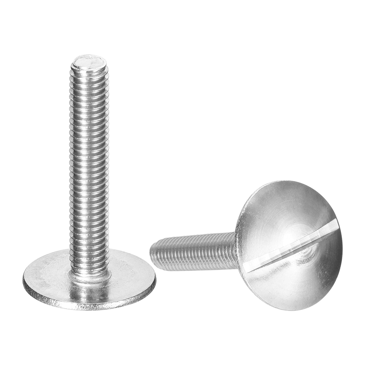 uxcell Uxcell M5x30mm Extra Large Flat Head Slotted Screws, 5pcs 304 Stainless Steel Bolts