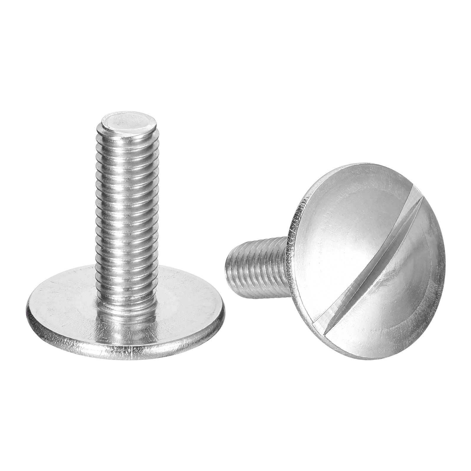 Uxcell M8x25mm Extra Large Flat Head Slotted Screws, 2pcs 304 Stainless ...