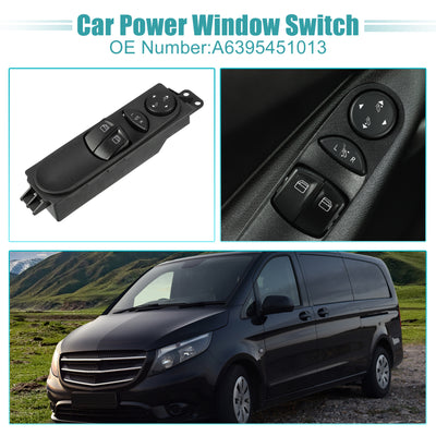 Harfington Power Window Switch Window Control Switch Fit for Mercedes-Benz Vito 2009-2013 No.A6395451013  - Pack of 1