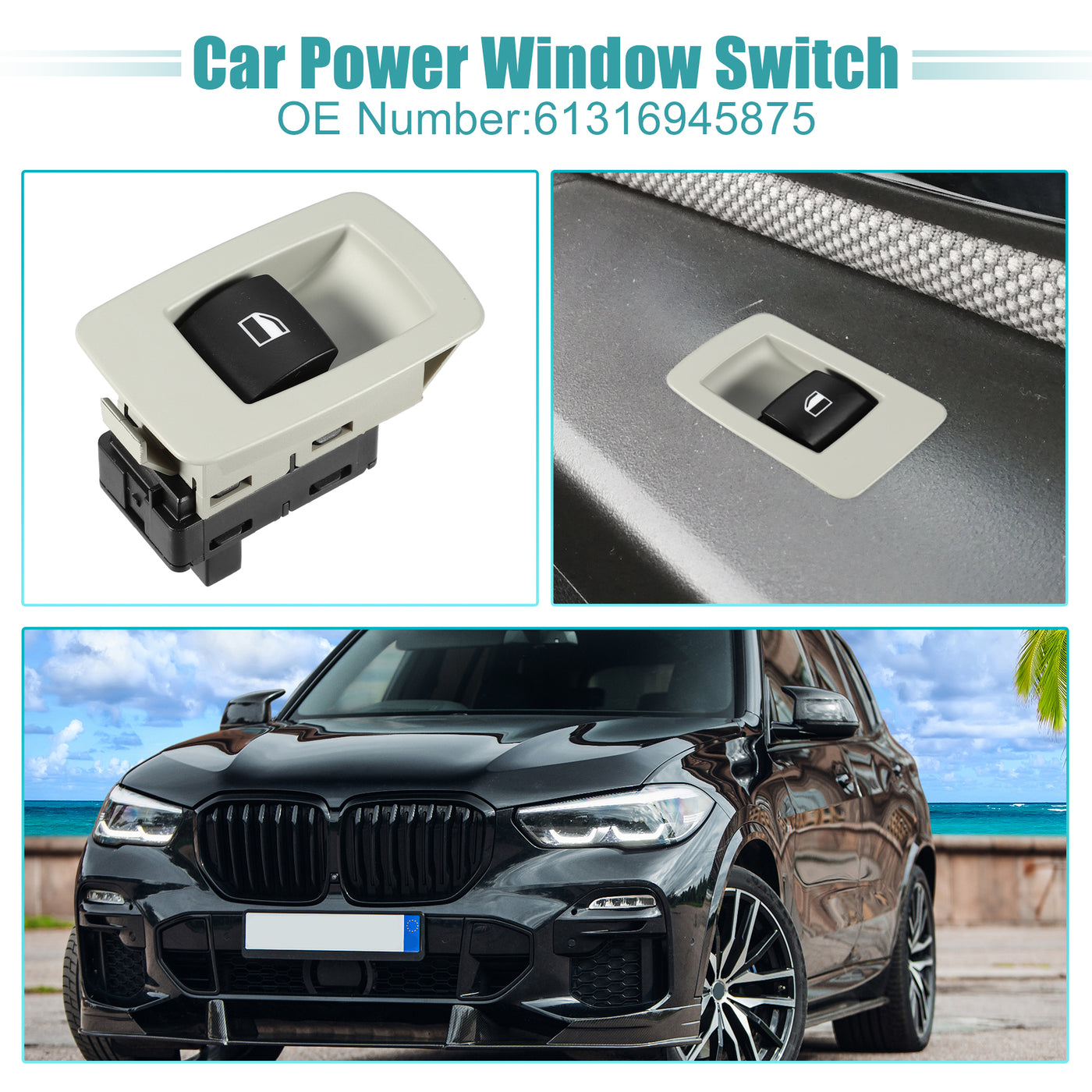 ACROPIX Power Window Switch Window Control Switch Fit for BMW 325i 2006 No.61316945875 - Pack of 1