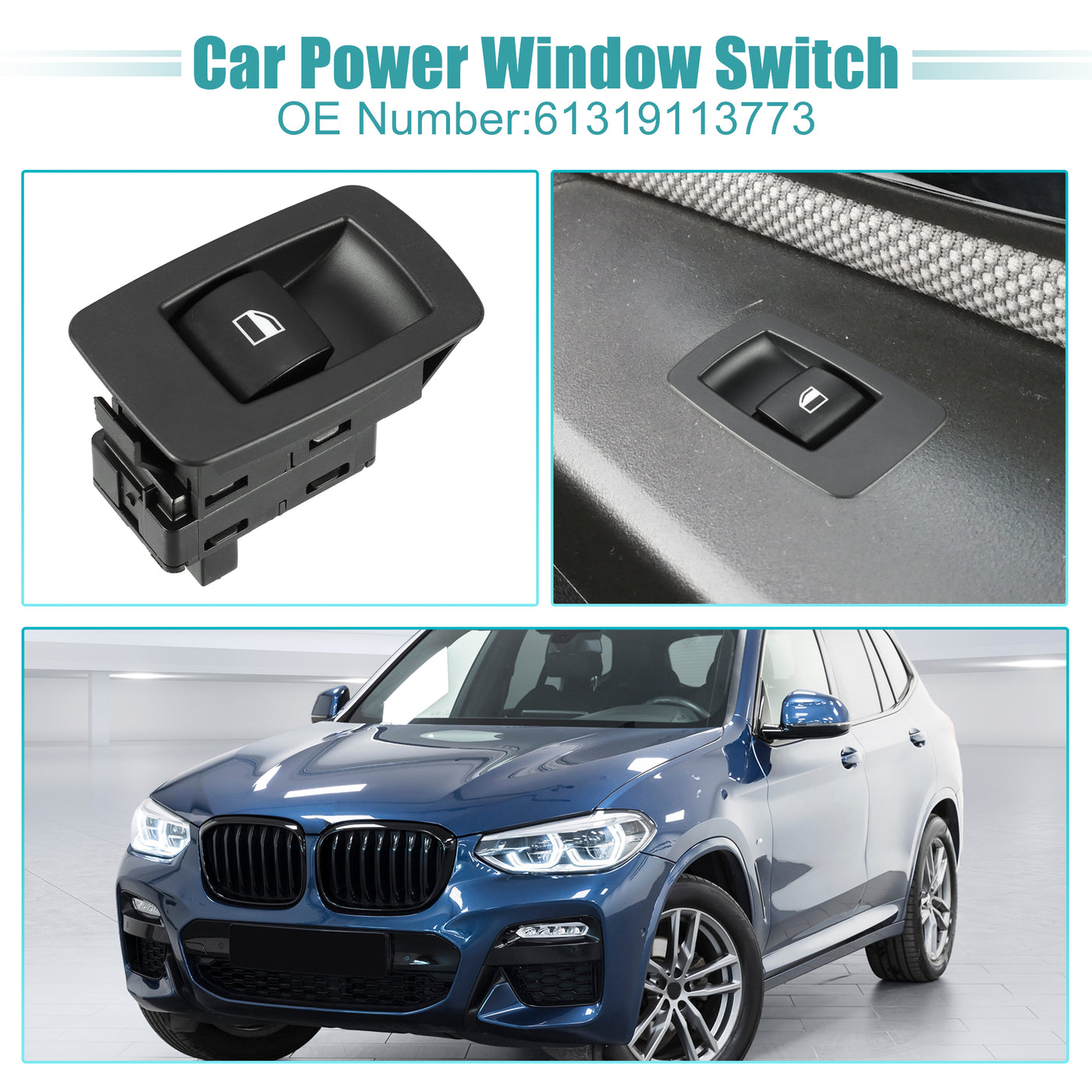 ACROPIX Power Window Switch Window Control Switch Fit for BMW 528i 2008-2010 No.61319113773 - Pack of 1