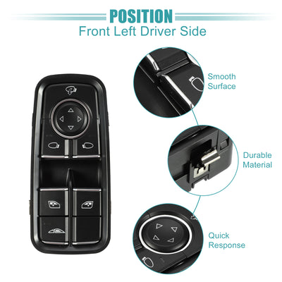 Harfington Power Window Switch Window Control Switch Fit for Porsche 911 2012-2019 No.99161315702DML - Pack of 1