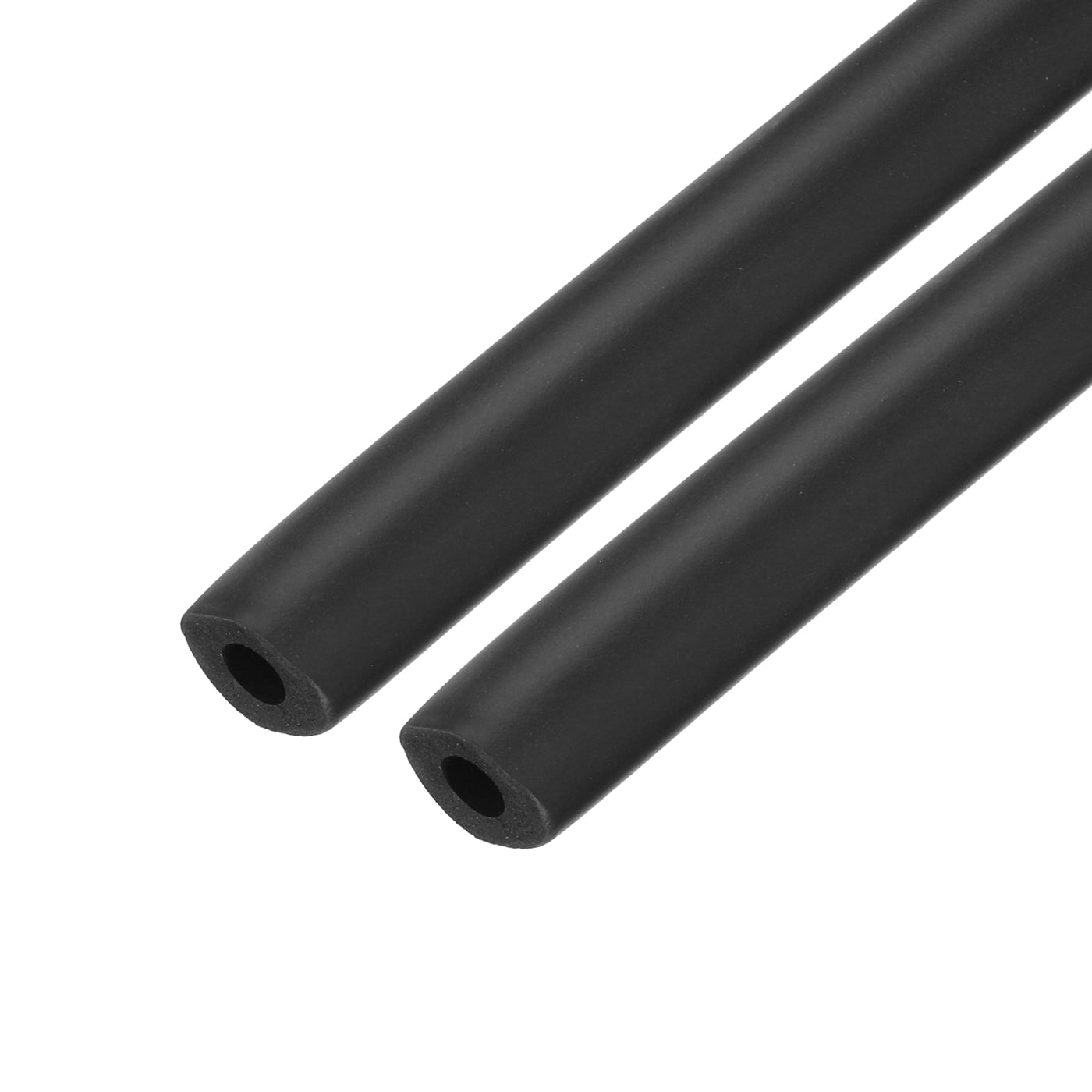 uxcell Uxcell 2pcs 3.3ft Pipe Insulation Tube 5/16 Inch(8mm) ID 18mm OD Foam Tubing for Handle Grip Support, Black